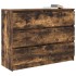 Aparador madera contrachapada color roble ahumado 100x35x76