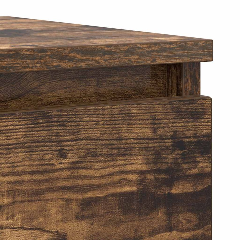 Aparador madera contrachapada color roble ahumado 100x35x76