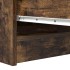 Aparador madera contrachapada color roble ahumado 100x35x76