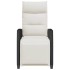 Silla de jardín reclinable con mesa auxiliar ratán