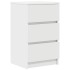 Mesillas de noche con 3 cajones 2 uds Blanco 39x35x65