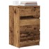 Mesillas de noche con 3 cajones 2 uds madera vieja 39x35x65