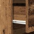 Mesillas de noche con 3 cajones 2 uds madera vieja 39x35x65