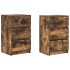 Mesillas de noche con 3 cajones 2 uds roble ahumado 39x35x65