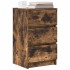 Mesillas de noche con 3 cajones 2 uds roble ahumado 39x35x65