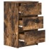 Mesillas de noche con 3 cajones 2 uds roble ahumado 39x35x65