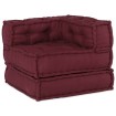 Puf modular tela granate 70x70x54 cm