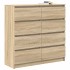 Aparador de madera de ingeniería roble Sonoma 100x35x99