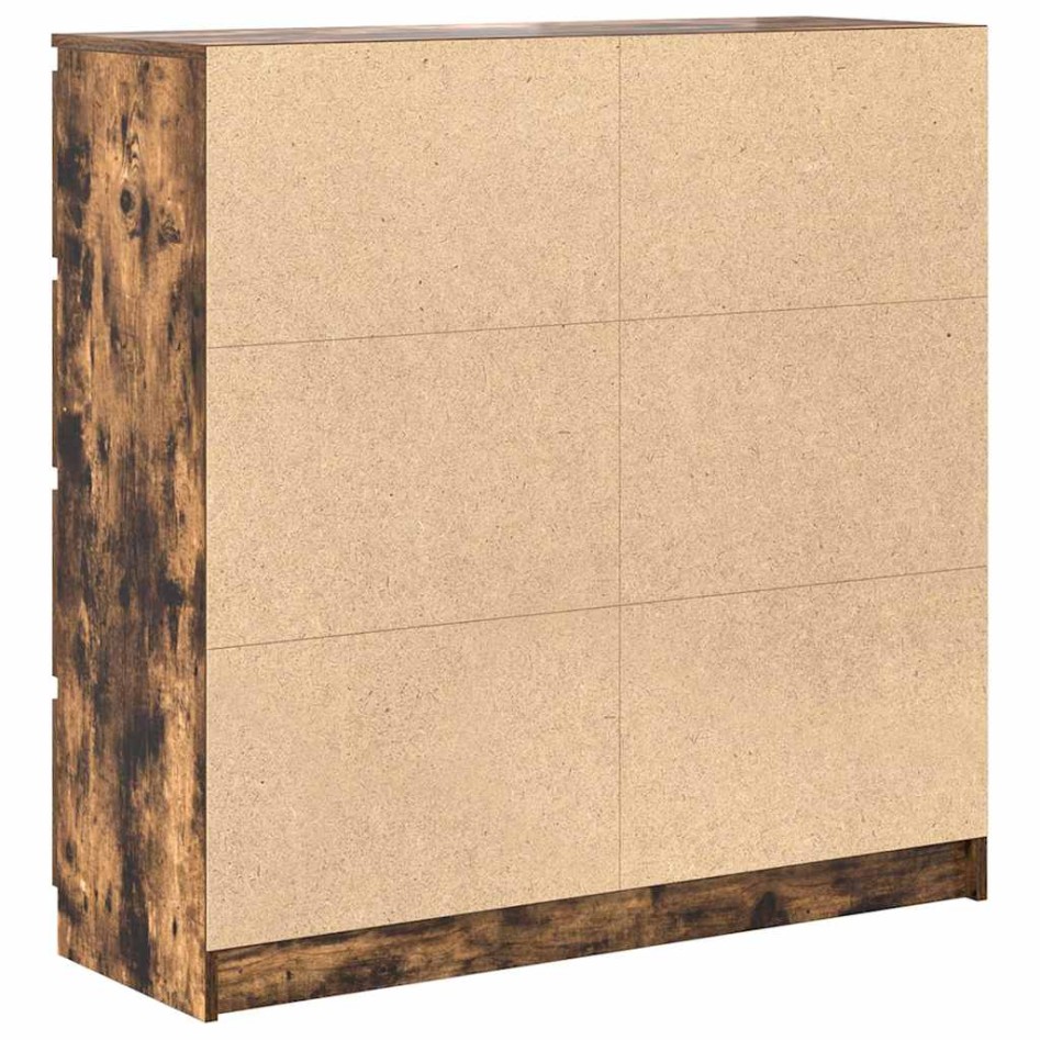 Aparador roble ahumado 100x35x99 cm madera de