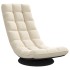 Silla giratoria de suelo de lino 70x51x79