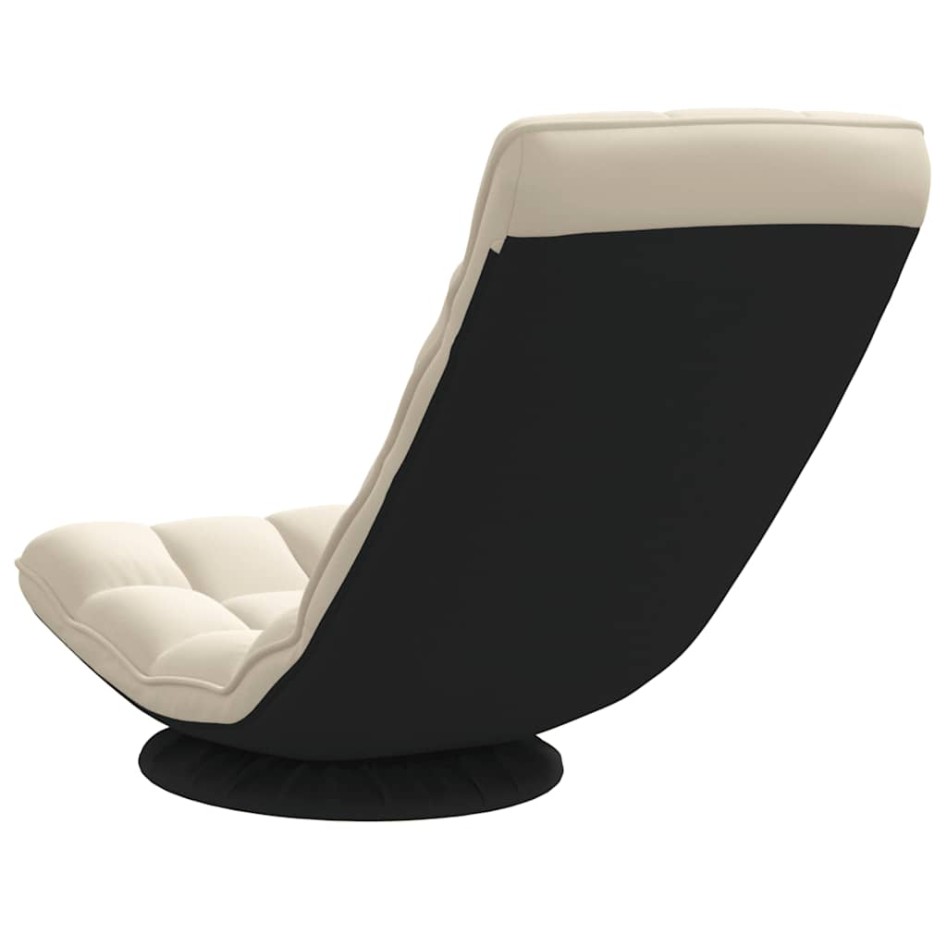 Silla giratoria de suelo de lino 70x51x79