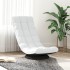 Silla giratoria de suelo de tela blanca 70x51x79