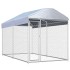 Perrera de exterior con toldo 382x192x225