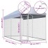 Perrera de exterior con toldo 382x192x225