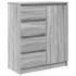 Aparador con cajones Sonoma gris 71x35x84 cm madera
