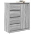 Aparador con cajones Sonoma gris 71x35x84 cm madera