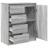 Aparador con cajones Sonoma gris 71x35x84 cm madera