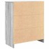 Aparador con cajones Sonoma gris 71x35x84 cm madera