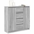 Aparador con cajones gris Sonoma 100,5x35x98,5