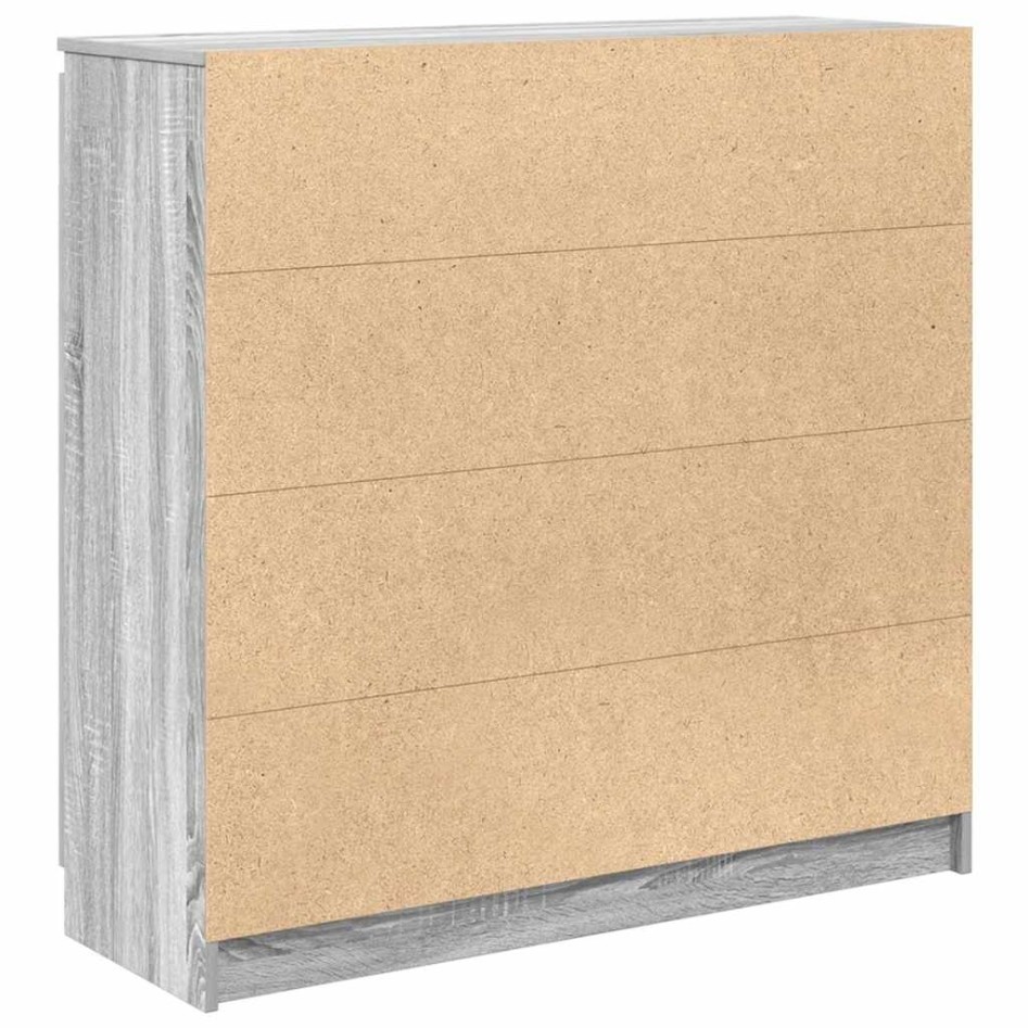 Aparador con cajones gris Sonoma 100,5x35x98,5