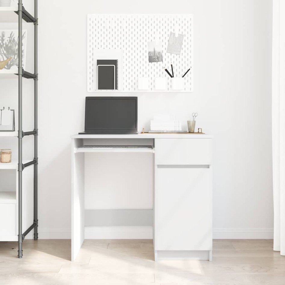 Escritorio blanco 86x49x76 cm madera de