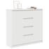 Aparador con cajones blanco 100,5x35x98,5 cm madera
