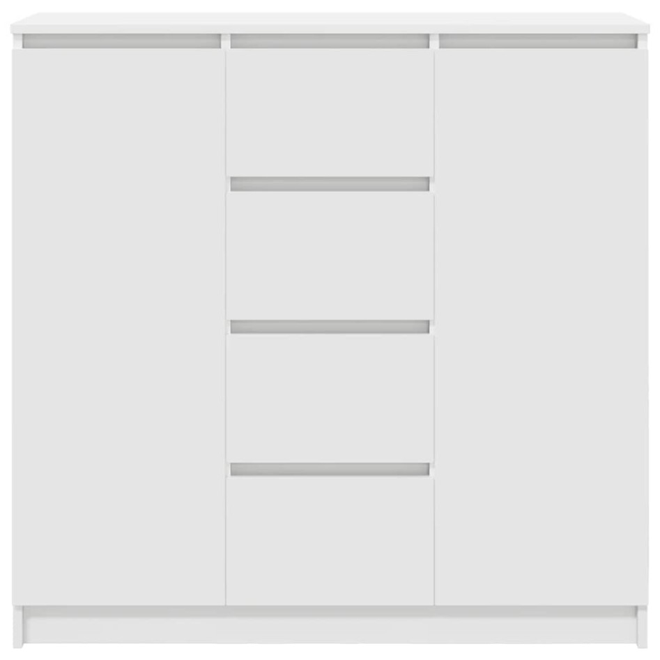 Aparador con cajones blanco 100,5x35x98,5 cm madera