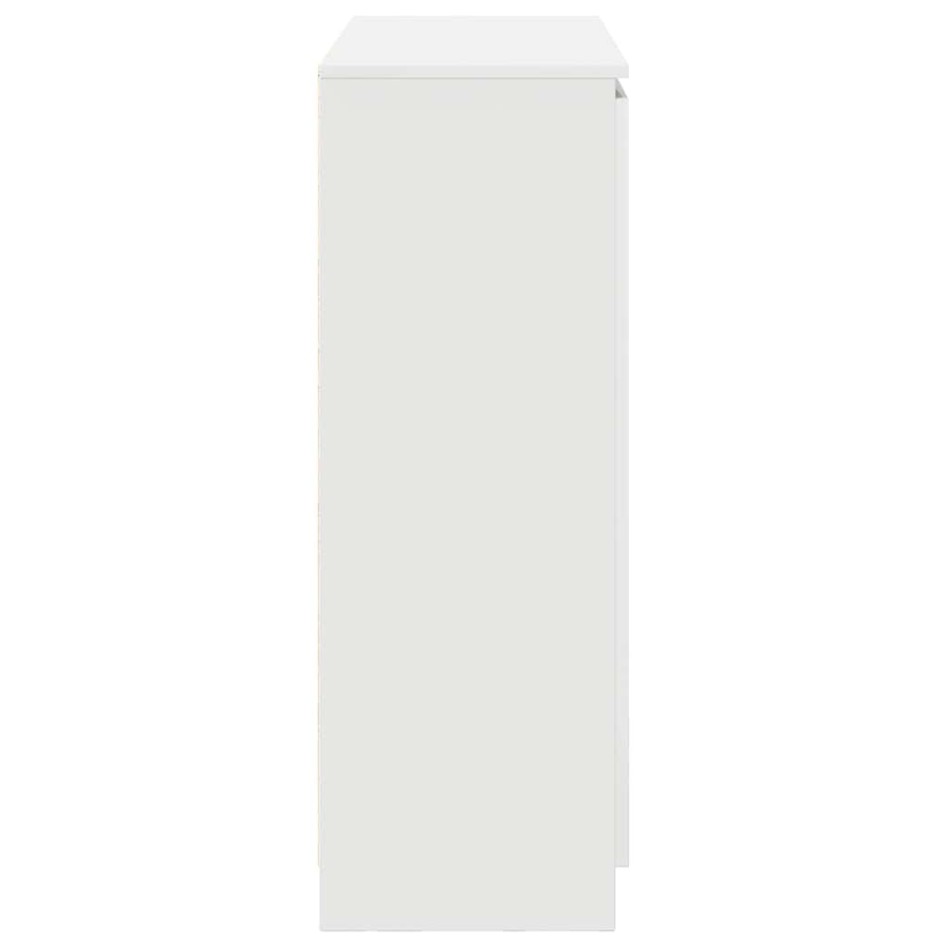 Aparador con cajones blanco 100,5x35x98,5 cm madera