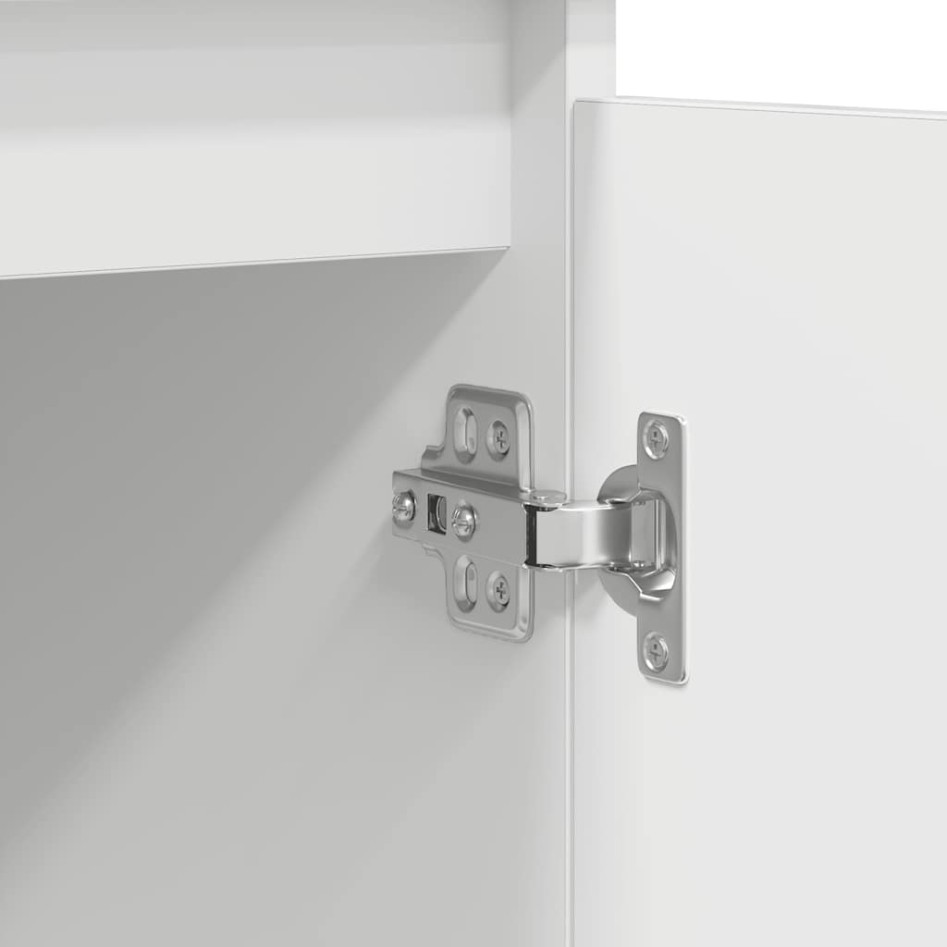 Aparador con cajones blanco 100,5x35x98,5 cm madera