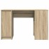 Escritorio roble Sonoma 120x42x76 cm madera de