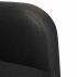 Sillón con reposabrazos cuero sintética negro 54