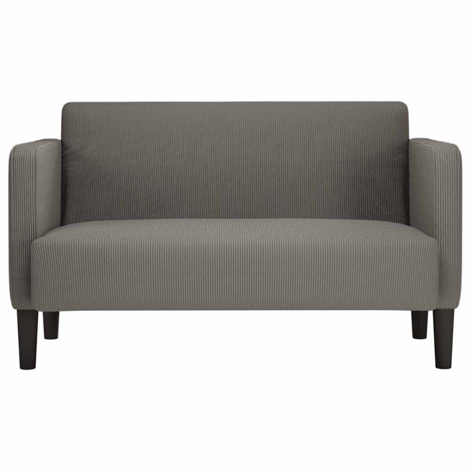 Sofá Loveseat gris claro 109 cm tejido de