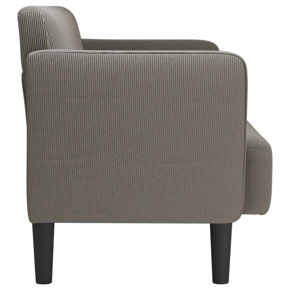 Sofá Loveseat gris claro 109 cm tejido de