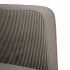 Sillón con reposabrazos gris claro 54 cm tejido de