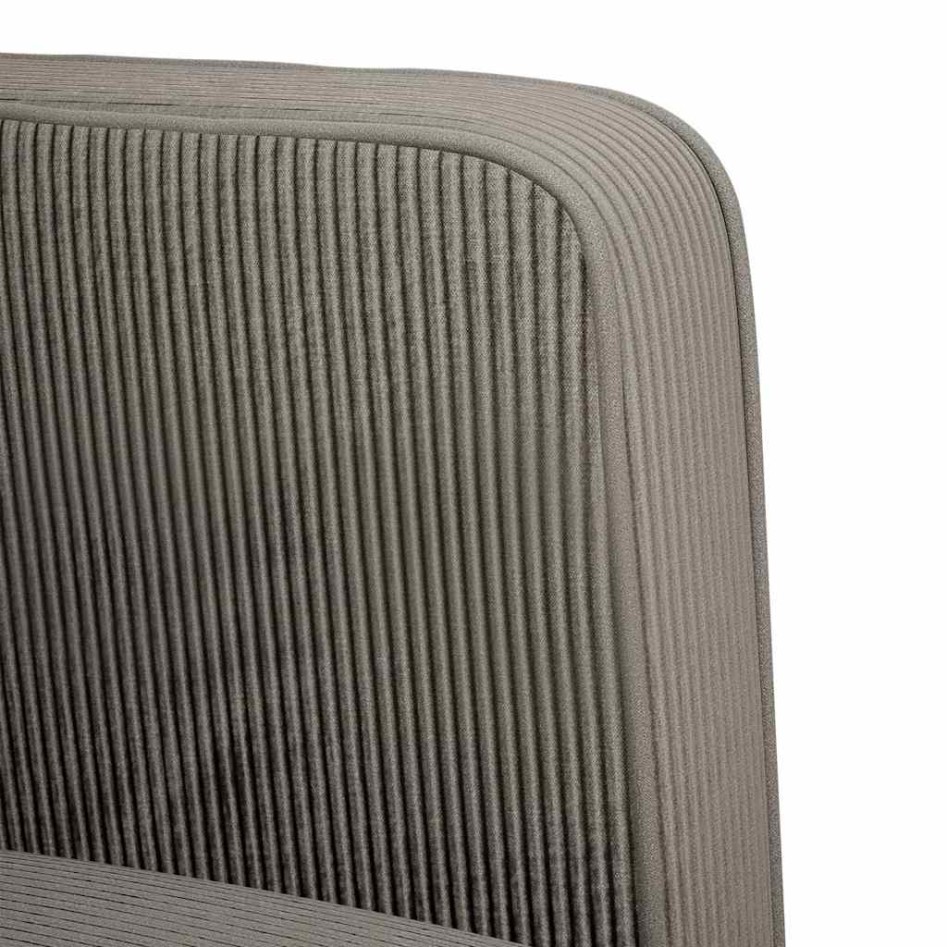 Sillón con reposabrazos gris claro 54 cm tejido de