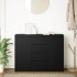 Aparador con cajones roble negro 100,5x35x76