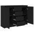 Aparador con cajones roble negro 100,5x35x76