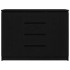 Aparador con cajones roble negro 100,5x35x76
