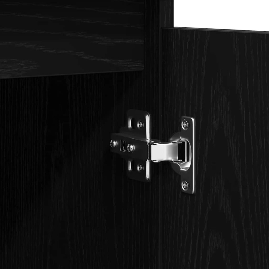 Aparador con cajones roble negro 100,5x35x76