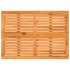 Mesa de jardín superficie de madera ratán PE negro 105x75x72