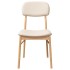 Sillas de comedor con cojines 2uds madera maciza natural