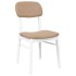 Sillas de comedor con cojines 2uds madera maciza blanco