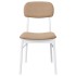 Sillas de comedor con cojines 2uds madera maciza blanco