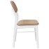 Sillas de comedor con cojines 2uds madera maciza blanco