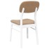 Sillas de comedor con cojines 2uds madera maciza blanco