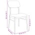 Sillas de comedor con cojines 2uds madera maciza blanco