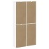 Armarios auxiliares 4 uds ODDA blanco 40x24x79