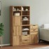 Armarios auxiliares 5 uds ODDA 40x24x79 cm Madera maciza