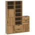 Armarios auxiliares 5 uds ODDA 40x24x79 cm Madera maciza