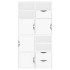 Armarios auxiliares 4 uds ODDA blanco 40x24x79